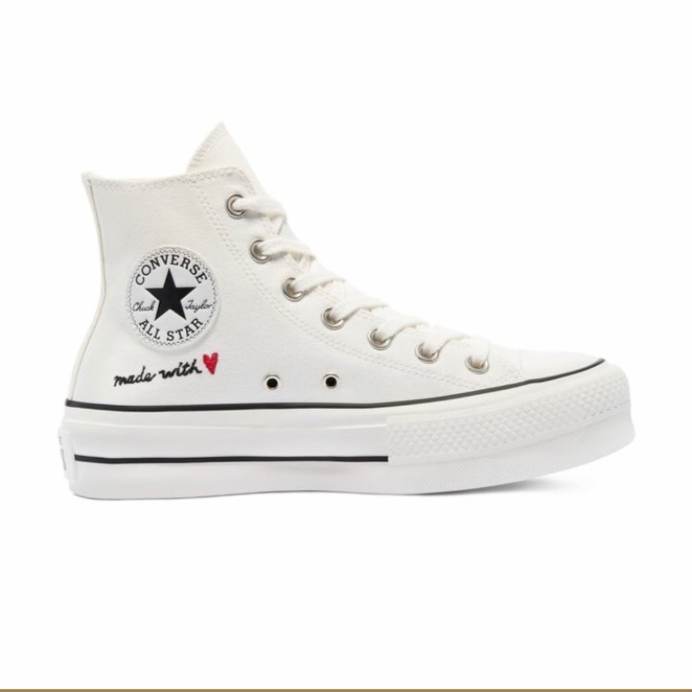 Made with love embroidered converse